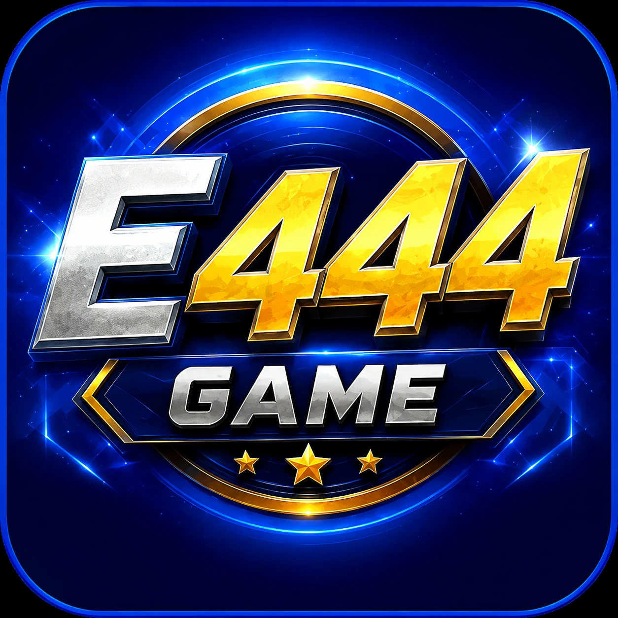E444 Game app home screen showing game categories and bonus offers