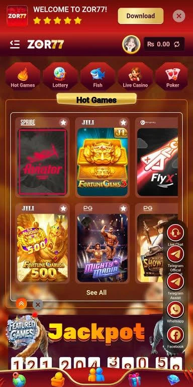 ZOR77 Game logo – online earning and lottery app for Android and PC users in Pakistan