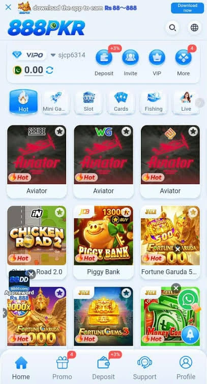 888PKR Game overview showing mobile and PC gameplay